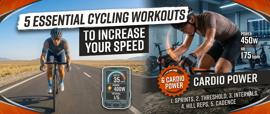 5 Essential Cycling Workouts to Increase Your Speed and Cardio Power