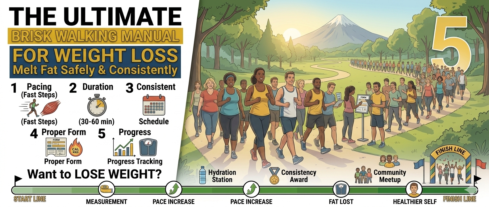 The Ultimate Brisk Walking Manual for Weight Loss: Melt Fat Safely and Consistently