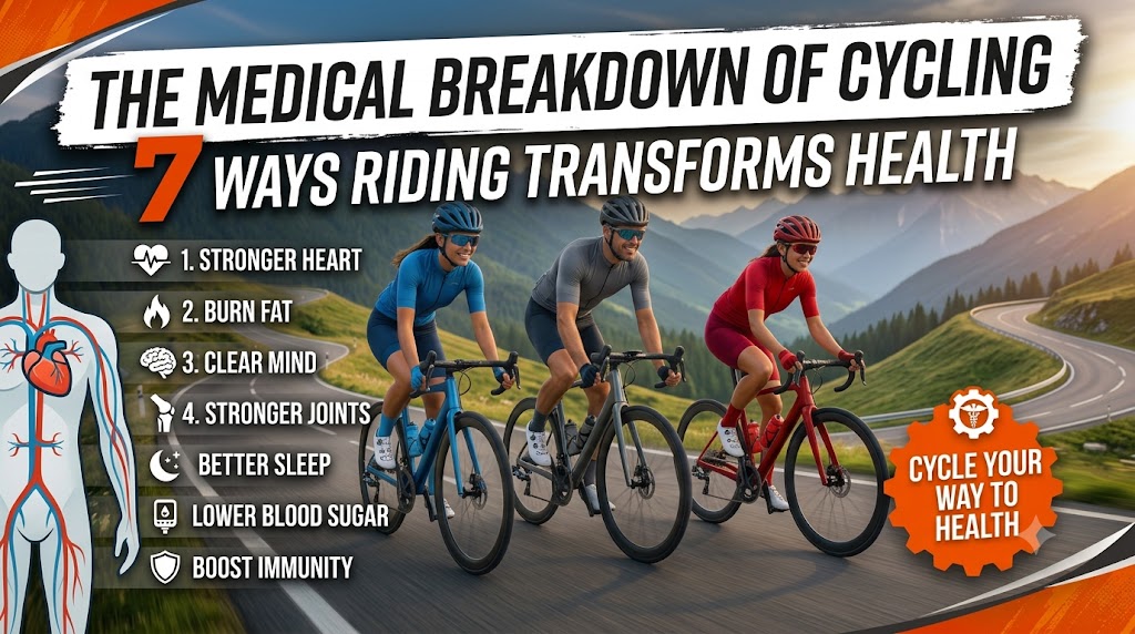 The Medical Breakdown of Cycling: 7 Ways Riding Transforms Health