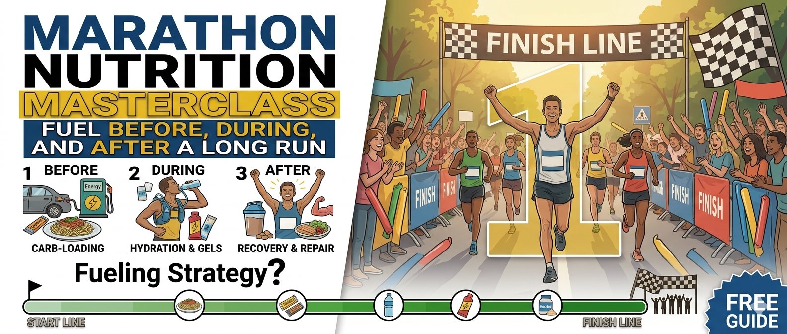 Marathon Nutrition Masterclass: How to Fuel Before, During, and After a Long Run
