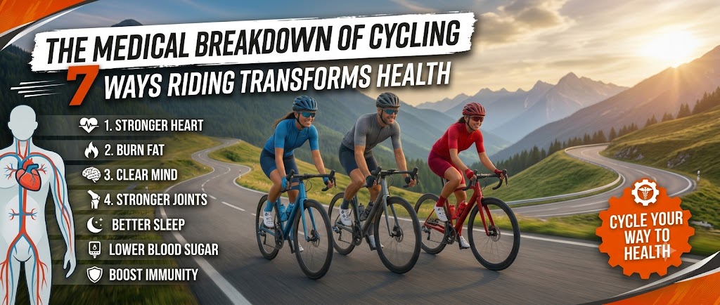 The Medical Breakdown of Cycling: 7 Ways Riding Transforms Health
