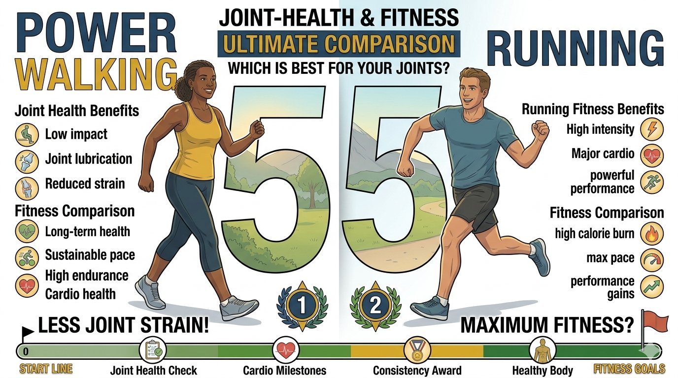 Power Walking vs. Running: The Ultimate Joint-Health and Fitness Comparison