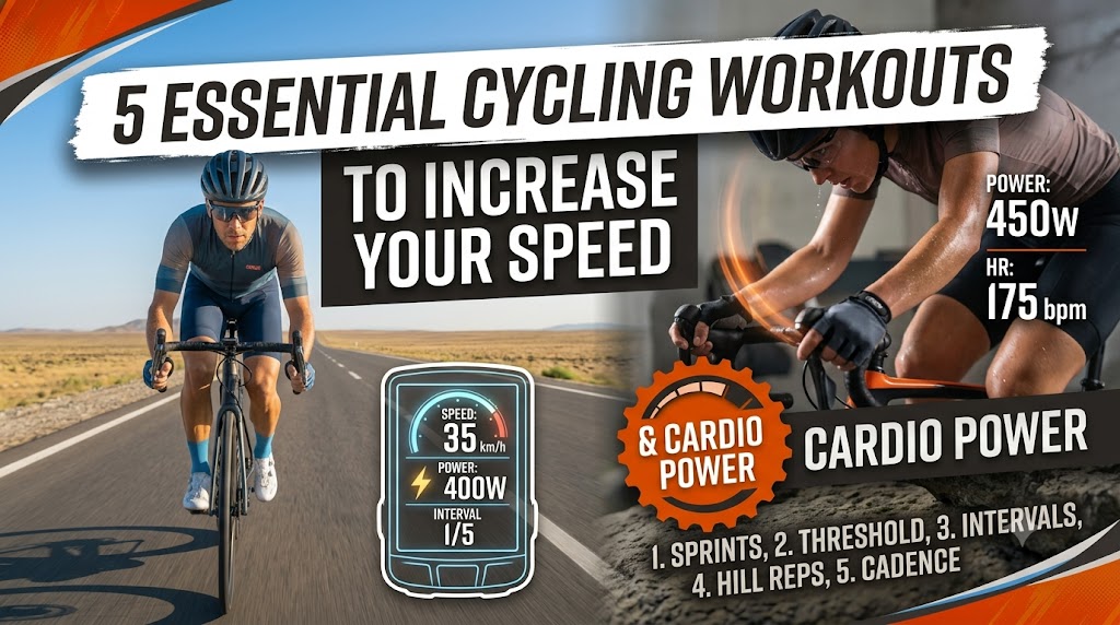 5 Essential Cycling Workouts to Increase Your Speed and Cardio Power